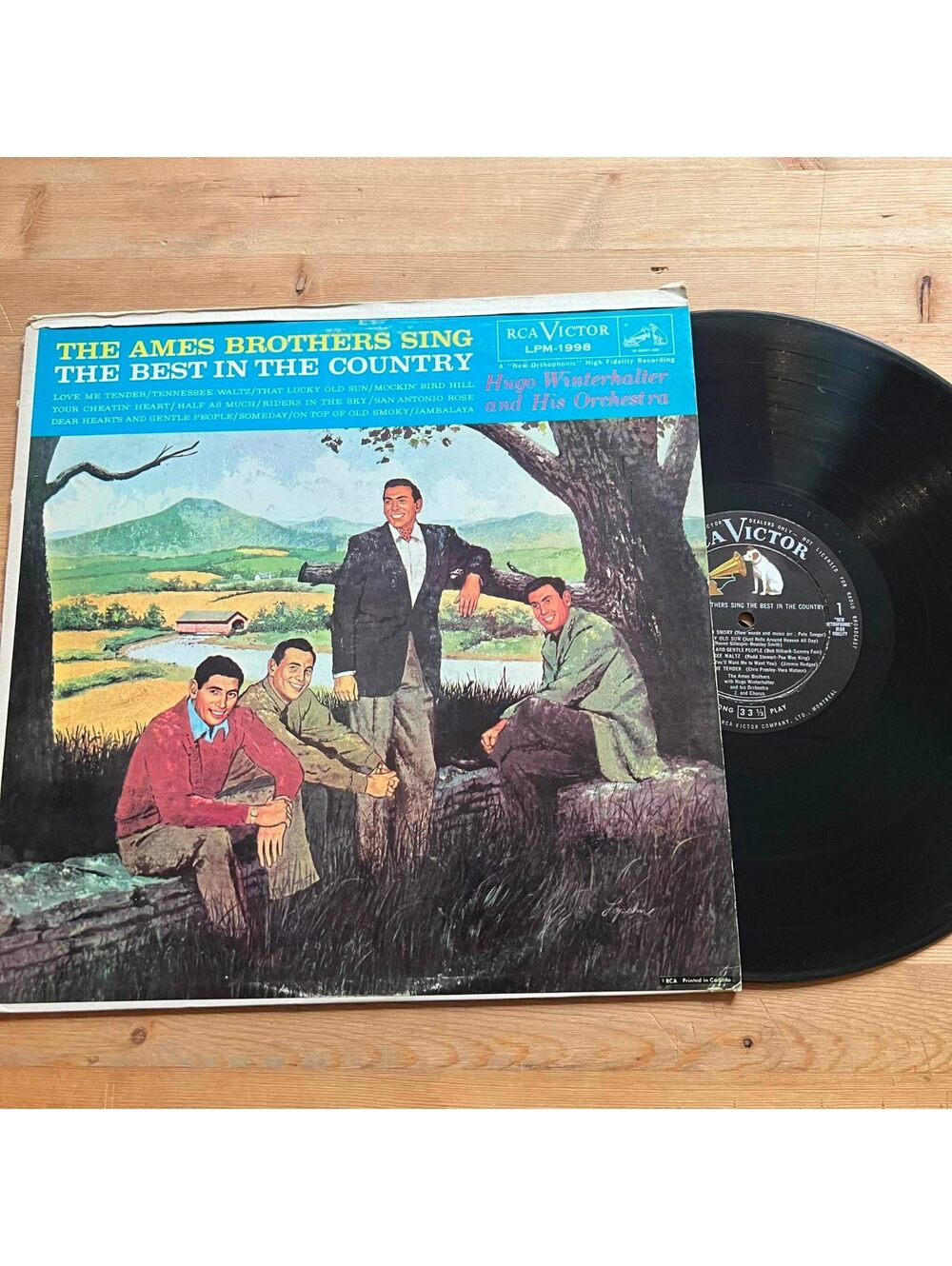 The Ames Brothers -The Ames Brothers sing The Best in the Country 33rpm VG+ VR22